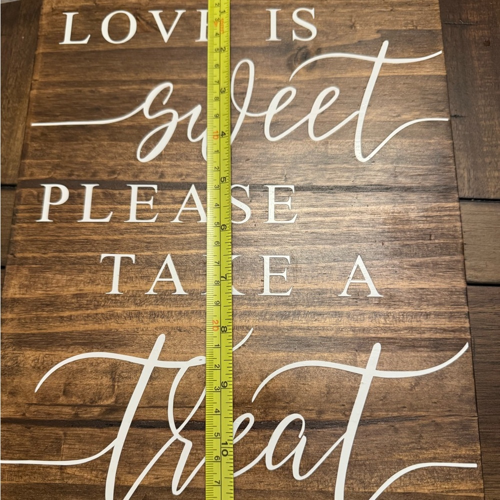 Rustic Brown Decor Sign - Picture 3 of 3
